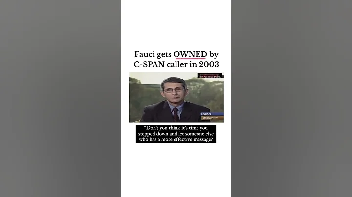 C-Span Caller Exposes Fauci's Crimes, Asks Him to Resign, Fauci Refuses and Cackles Maniacally