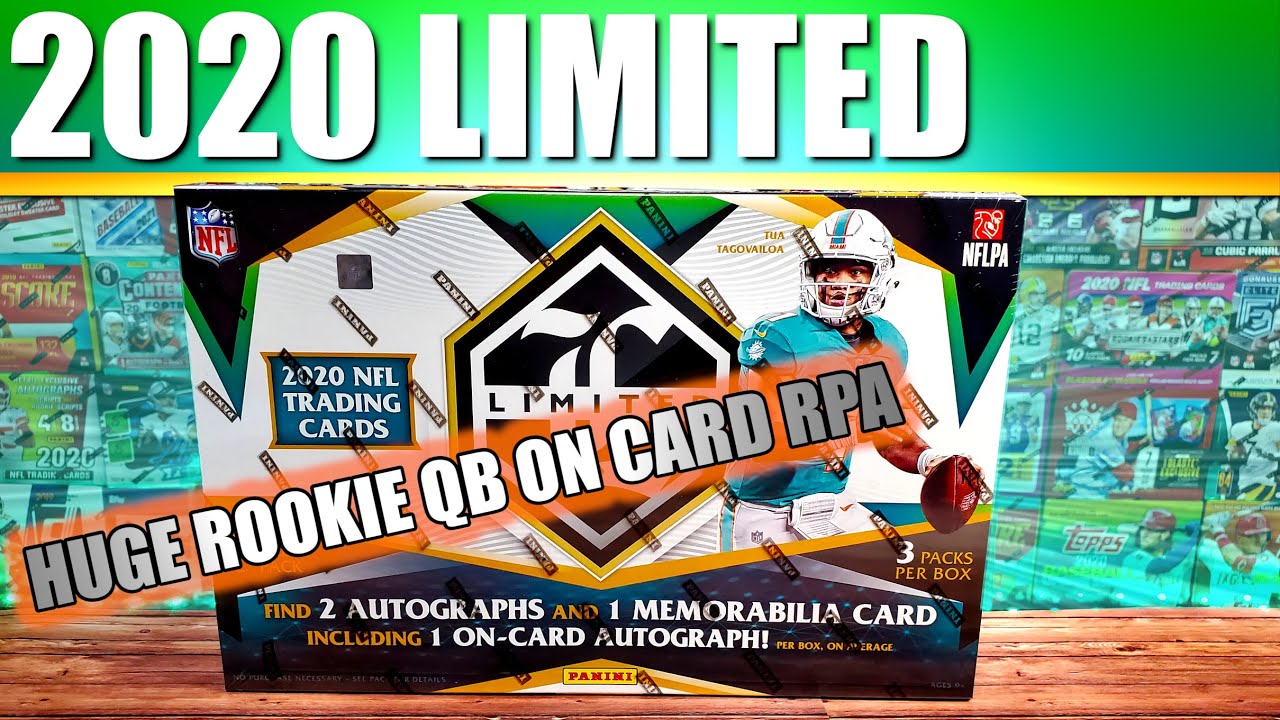 2020 Limited Football Hobby Box Opening HUGE QB Rookie On Card RPA