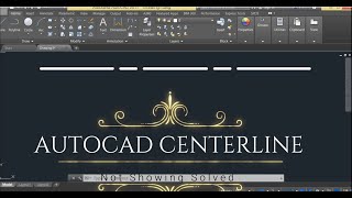 Centerline in autocad | Autocad centerline not showing