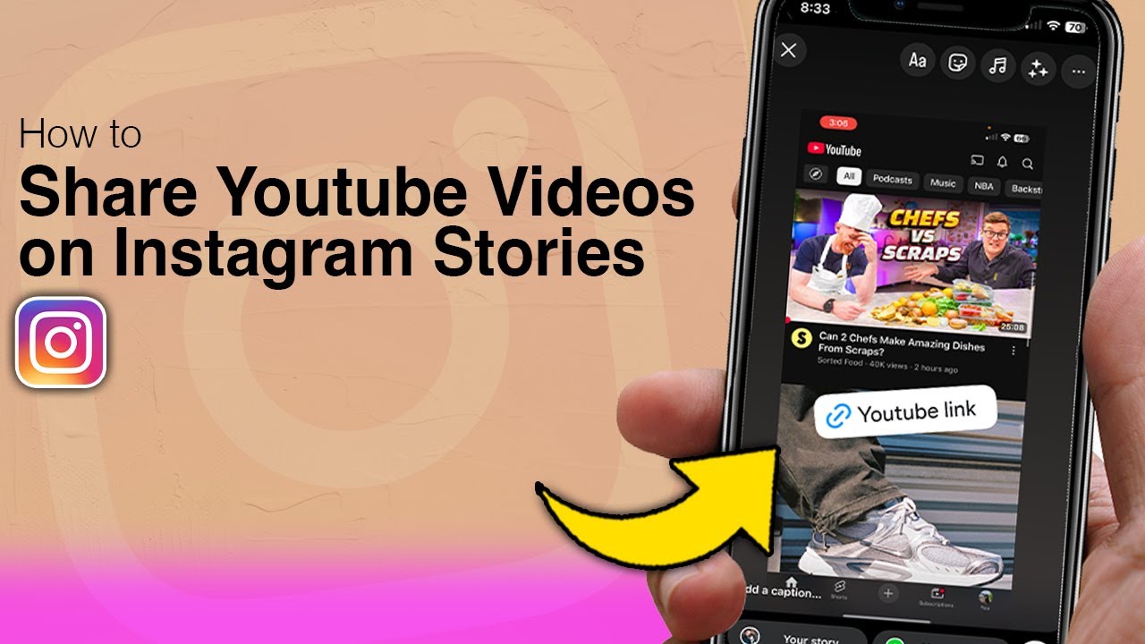 How to Share A Youtube Video on Instagram Story - Step by Step - YouTube