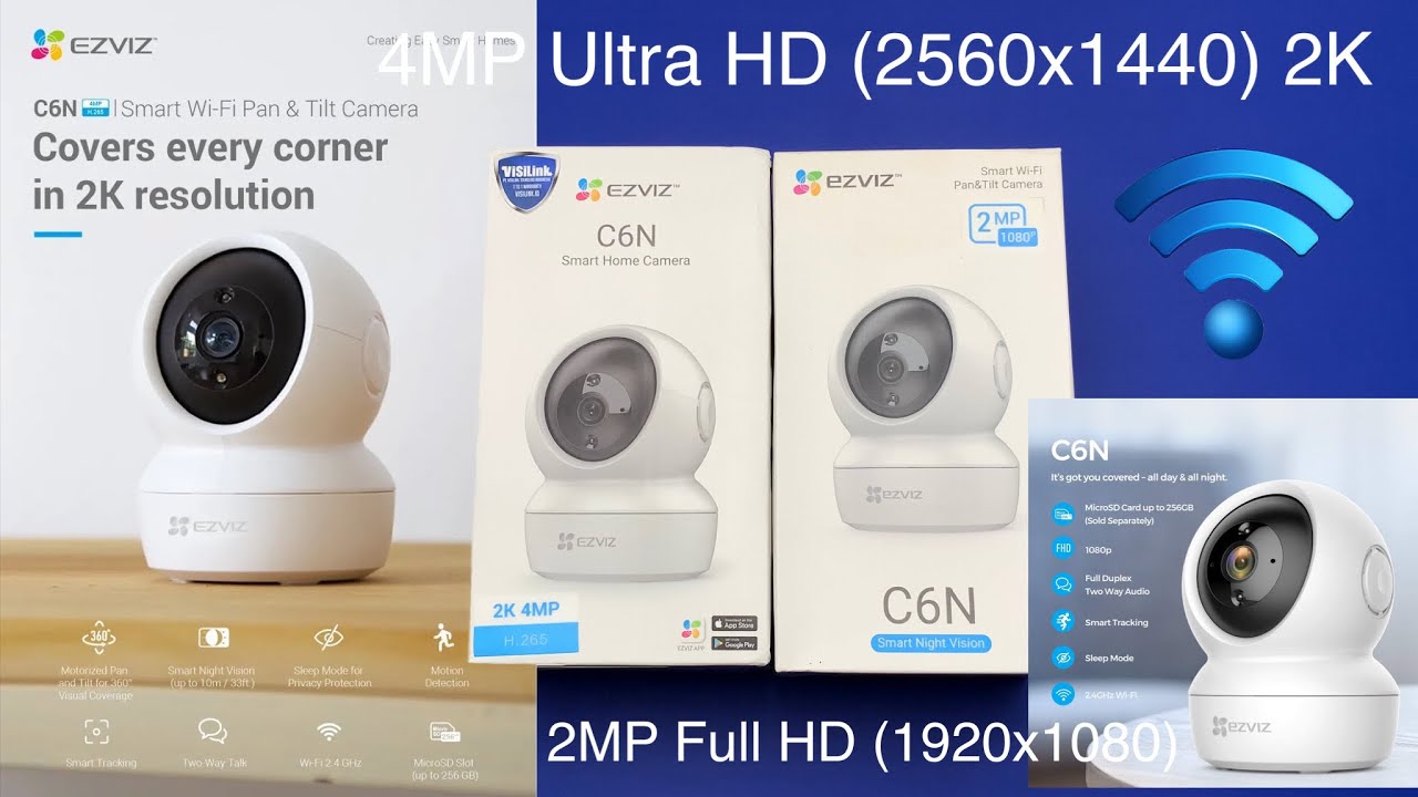 EZVIZ C6N 4MP 🔥 2K Resolution WiFi Wireless Camera 🔥 CCTV Smart IP Camera  🔥 Unboxing Indonesia 