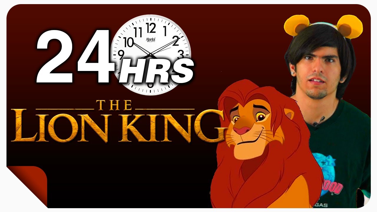 24 Horas siendo el Rey León YouTube