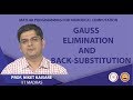 Gauss Elimination and Back-Substitution