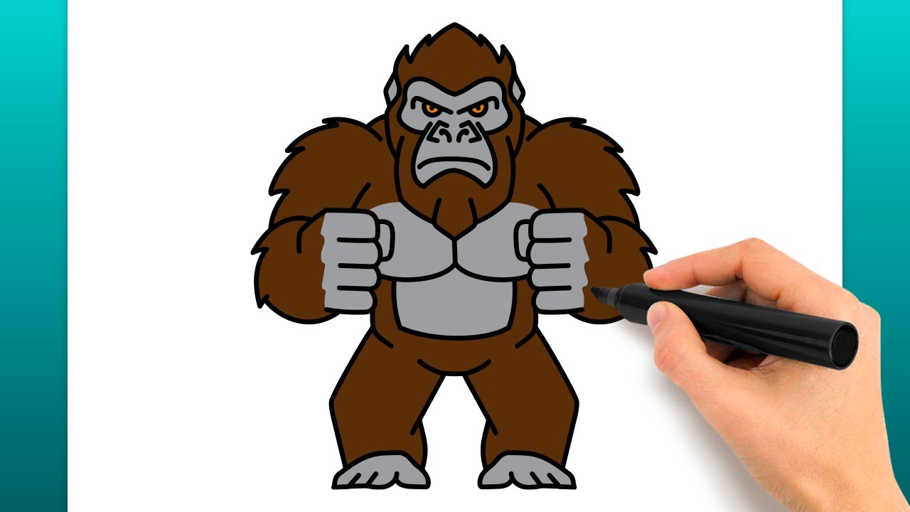 Como Desenhar King Kong (Tutorial De Desenho Fácil) - YouTube