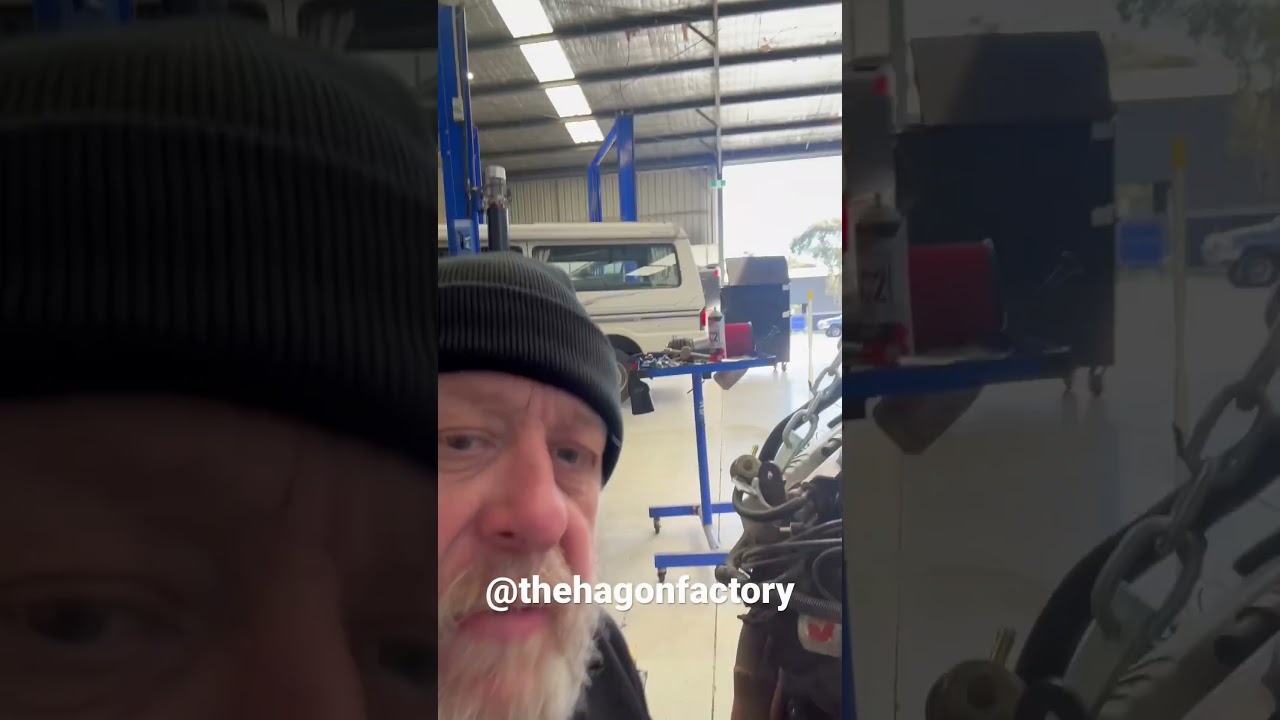 5 litre Commodore engine out today , welsh plugs and oil leak repairs .something different 