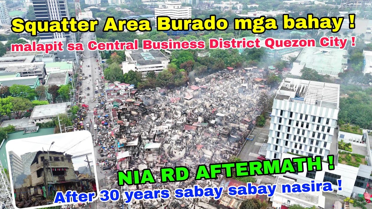 Squatter area tuluyan ng NAWASAK mga bahay after 30 years! Aftermath ng Biggest Slum NIA RD QUEZON