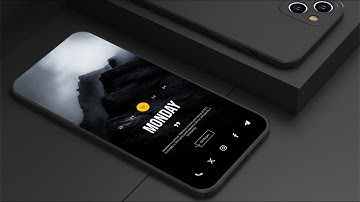 Dark Cinematic Android Homescreen Setup | Clean Minimal Nova Launcher UI