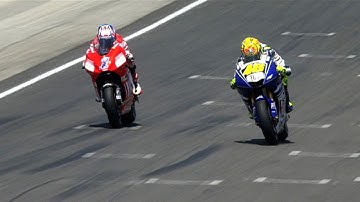 MotoGP Historic Battles -- Rossi vs Stoner Laguna Seca 08