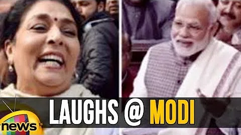 Venkaiah Naidu argues Renuka Chowdhury, Laughs At ...