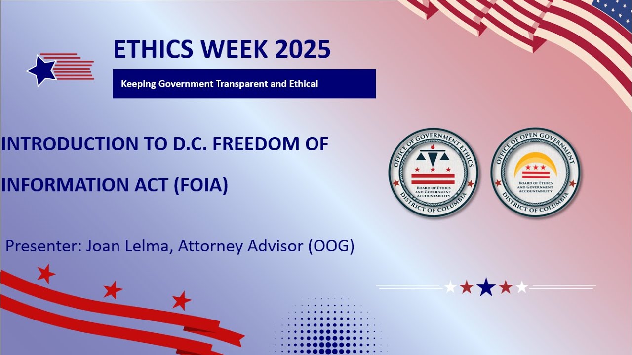 Introduction to the DC Freedom of Information Act