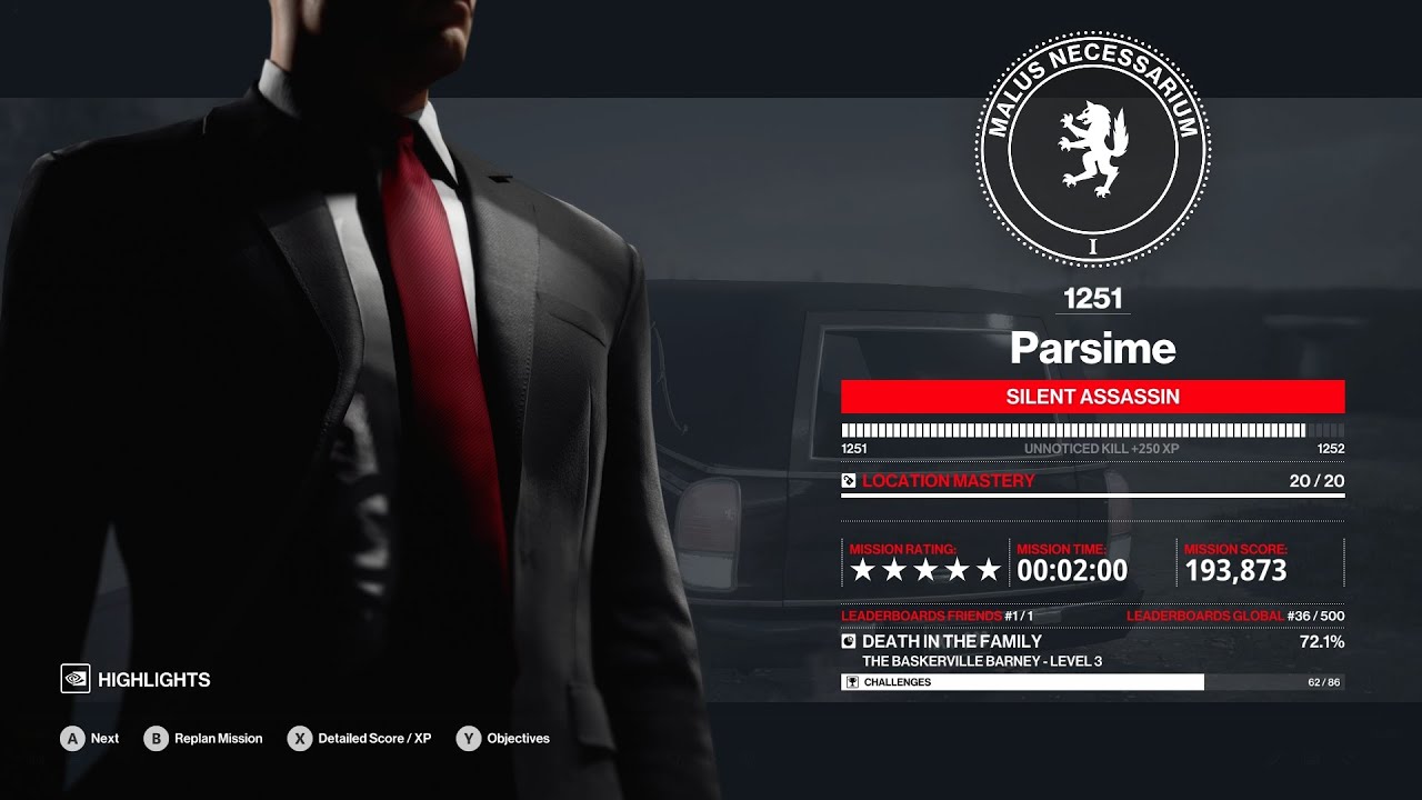 HITMAN 3 - The Baskerville Barney (Level 3)