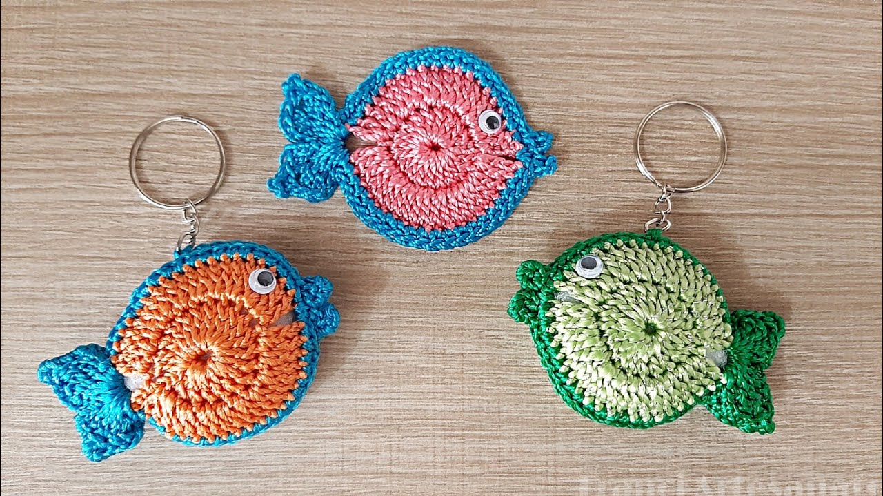 Mini peixe de crochê Outlet