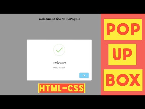 POP UP MESSAGE BOX HTML || Alert Message Box HTML || Design with Latest ...