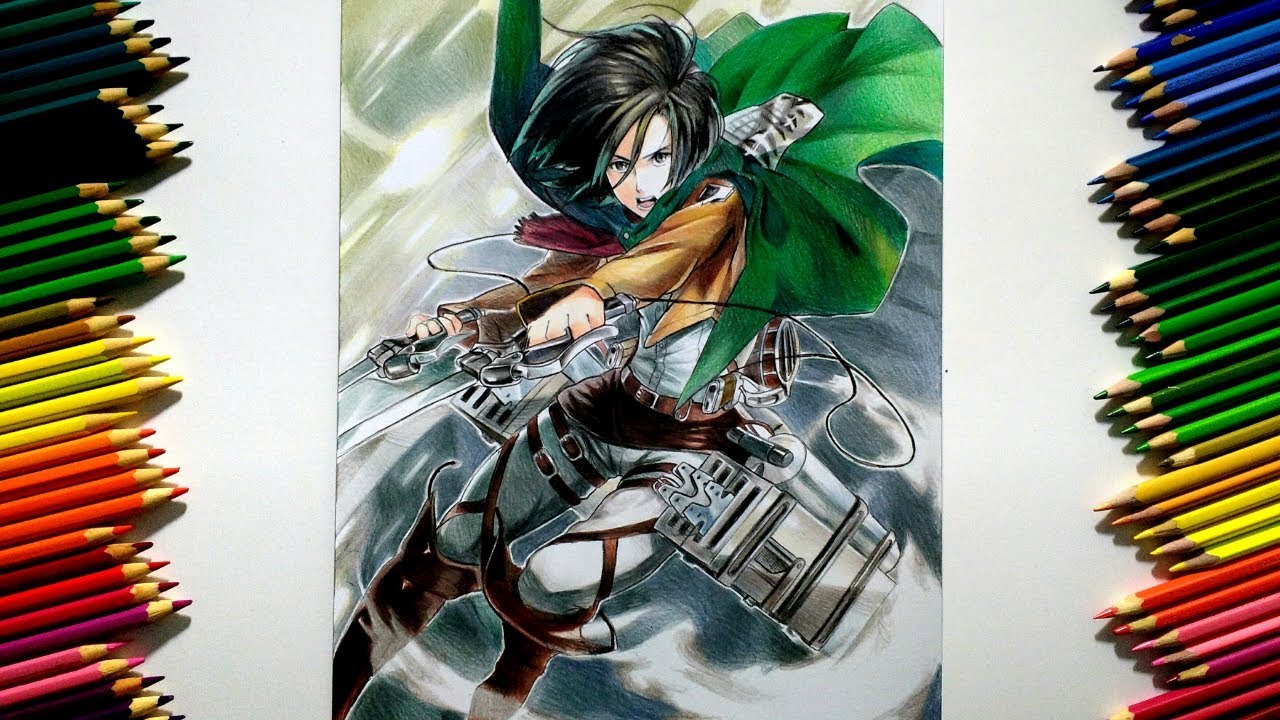 Drawing - Mikasa Ackerman ( Shingeki no kyojin 進撃の巨人 ) 