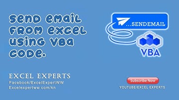 Send e-mail via Excel VBA through Microsoft Outlook| Step by Step | Excel Experts