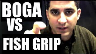 THE FISH GRIP vs BOGA GRIP- kayak fishing talk show HOW TO