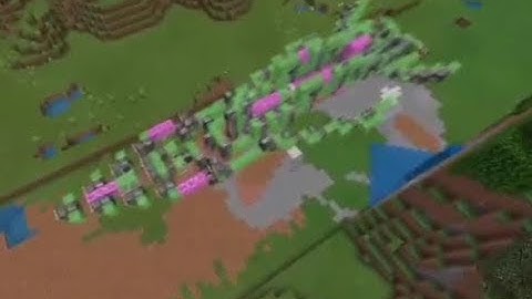 “Airplane” remake (mcpe slime block flying machine)