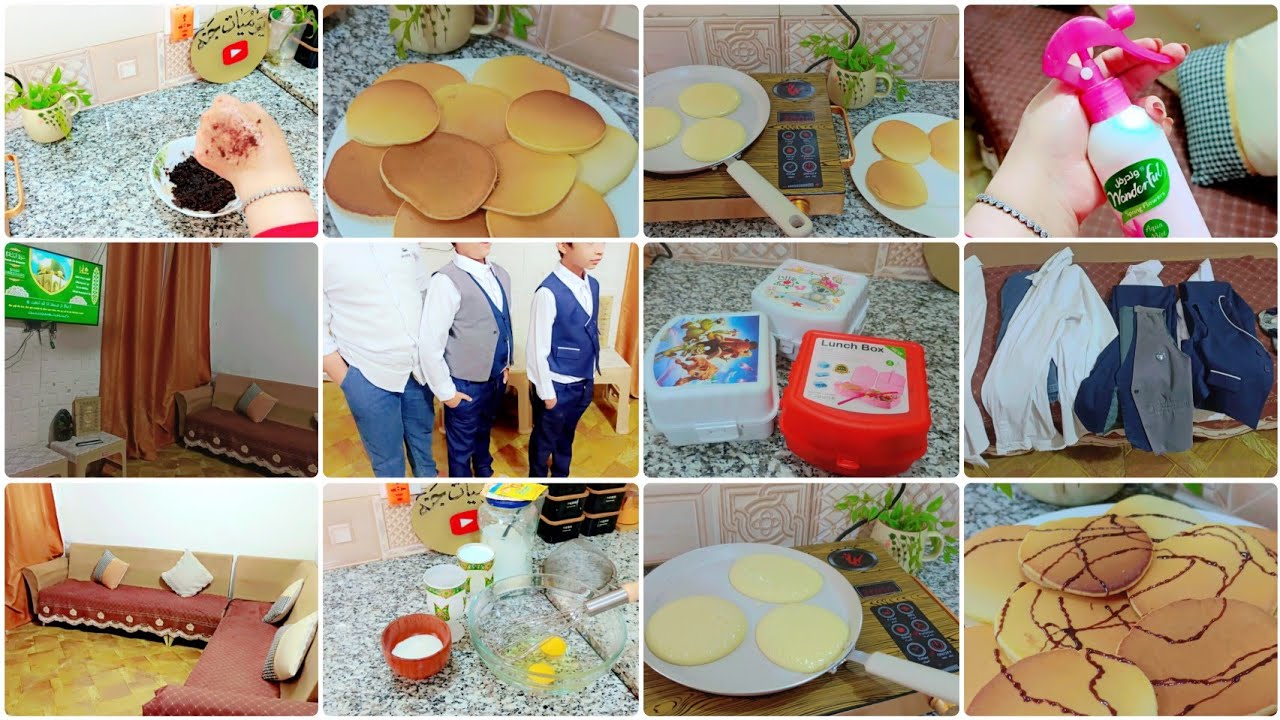 #روتين أول يوم مدرسة#مقشر شتائي من مطبخك #بان كيك بأسهل طريقة#يلا نشاط