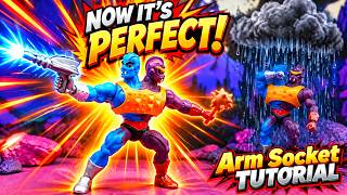 I Fixed MOTU Origins Two Bad n YOU Can Too! Arm Socket Full Tutorial
