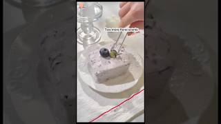Make Blueberry yougurt ice#asmr#food#asmrfood#shorts#watermelon#yogurt#youtubeshorts #ice