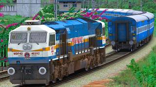 WDP4D ICF EXPRESS TRAIN ENGINE REVERSAL | BUMPY RAILROAD | Train Simulator | Railwork | NTG GAMING screenshot 3