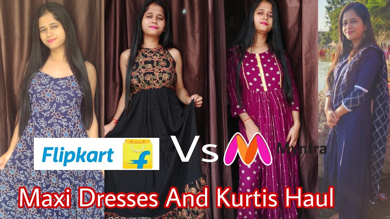 Flipkart Maxi Dresses Under500 Flipkart & Myntra Haul Myntra