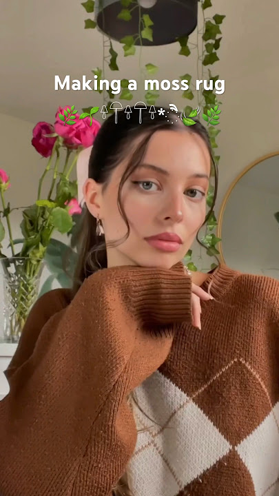 DIY Pom Pom moss rug 🍄🥹🌿🌱