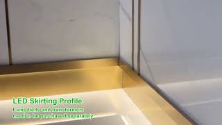 LED Skirting Profile #led #skirtingprofile