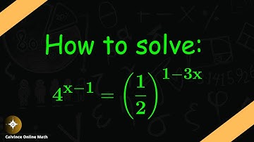 Mastering Exponential Equations: Step-by-Step Guide to Solve 4^(x-1) = (1/2)^(1-3x)