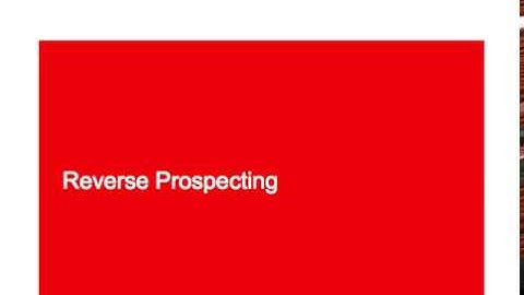 MRED Reverse Prospecting Tutorial