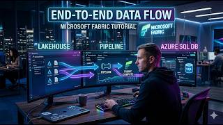 Microsoft Fabric End-to-End Tutorial | Lakehouse, Pipeline, Azure SQL | Real-Time Data Engineering