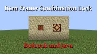 How to Make an Item Frame Combination Lock in Minecraft - Bedrock and Java