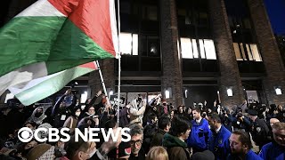 Pro-Palestinian protests continue on college campuses by CBS News 3,746 views 2 hours ago 2 minutes, 46 seconds