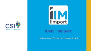 iMIS Data Management Suite - iImport | Importing / Updating Activities
