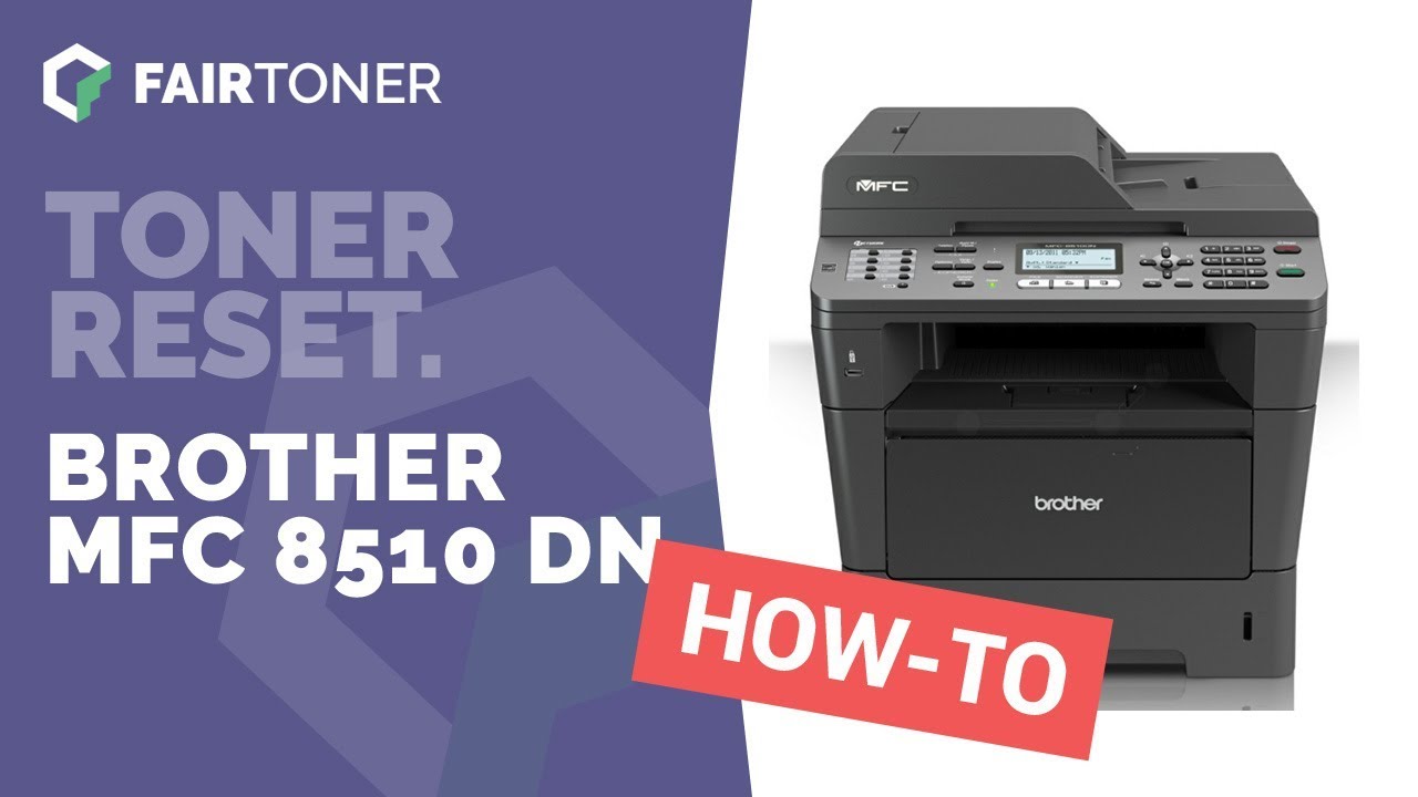 Anleitung Brother MFC 8510 DN Toner Reset 🛠 YouTube