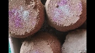 Satisfying crumbling with glitter #glitter #reddirtasmr #youtube #oddlysatisfying #crumbling