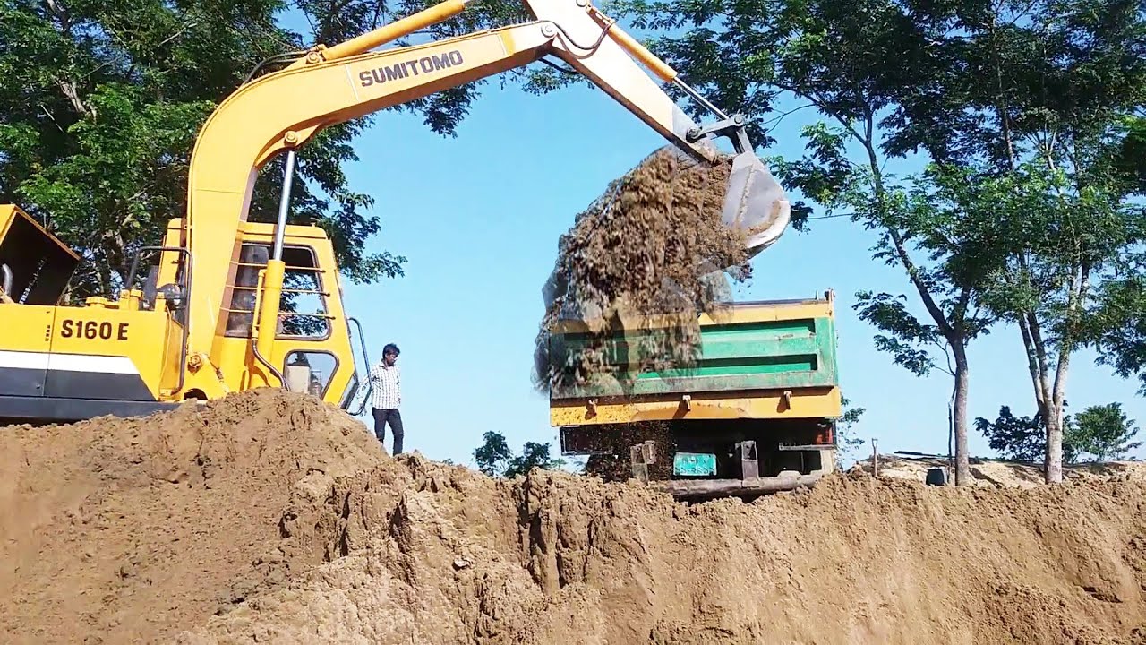 s160e sumitomo works truck sand loading. s160e sumitomo excavators ...