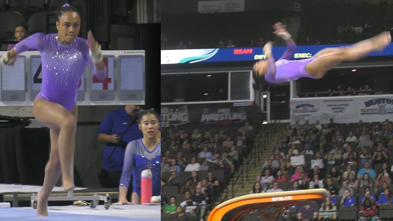 Hezly Rivera Slow Motion Vault 2025 US Classic Gymnastics YouTube