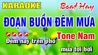 Karaoke Nhạc Sống Tone Nam Đoạn Buồn Đêm Mưa (Beat Hay) Mới 2026 Hoài Phong Organ