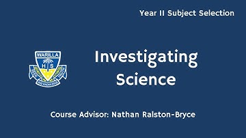 Investigating Science | WHS Subject Selection