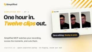 One Hour In, Twelve Clips Out — AI Clipping with Simplified MCP