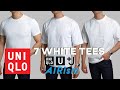 Uniqlo's BEST White T-Shirt? | +J, U Oversized, U Airism, Supima Cotton, Dry, Raglan Half Sleeve