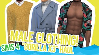 MORE CLOTHES FOR MALE SIMS! - BY GORILLA X 3 - MAXIS MATCH CC HAUL