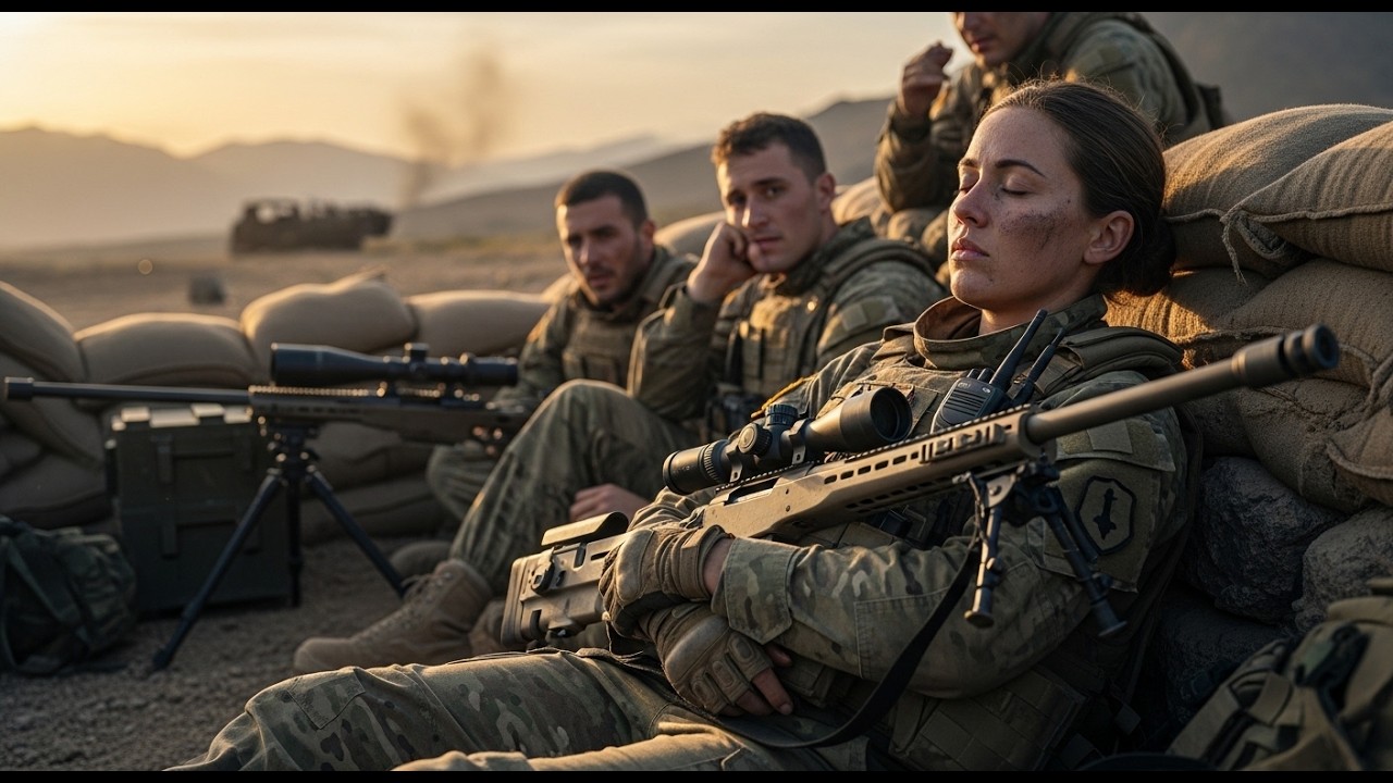 She Slept Holding Her Sniper Rifle—The Team Thought She Was Crazy, By Morning the Enemy Was Defeated