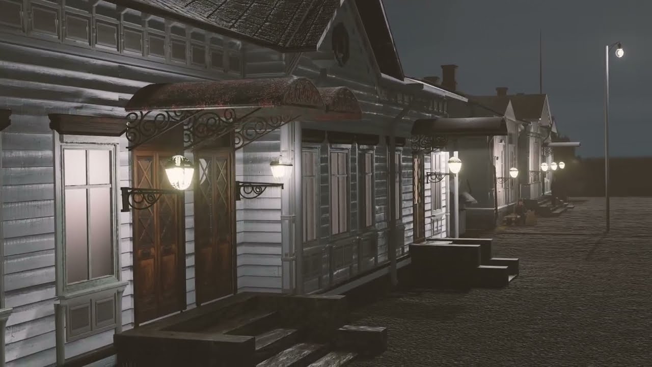 Kello.  Kouvolan vanha asemaravintola ja asema. Animaatio ja musiikki Antti Laakso.