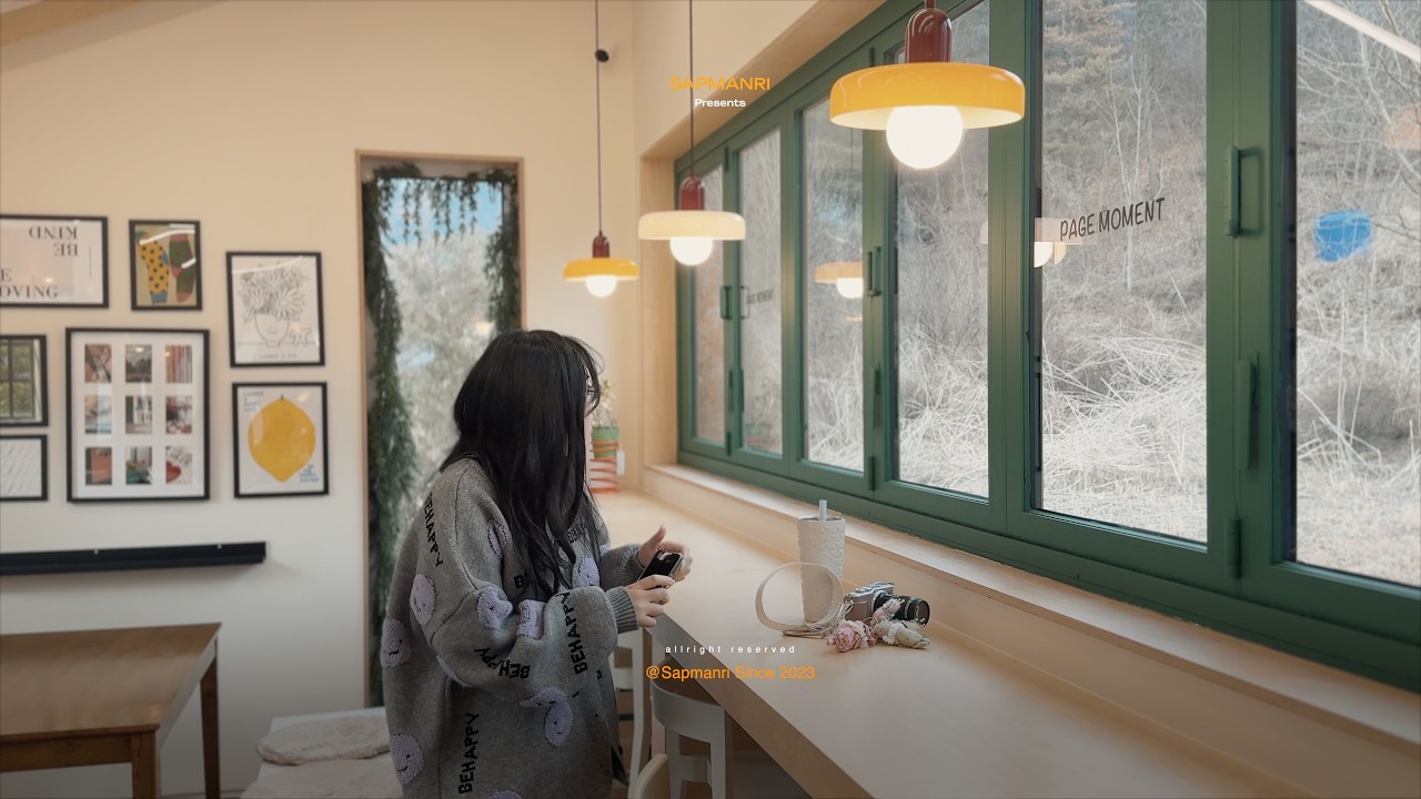 나만 알고 싶은 서종 감성 카페 '페이지 모먼트' 나들이 ☕️ 🌿 전원주택 일상 브이로그| Page Moment Cafe & Vintage Typewriter