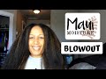 Blowout On Natural Hair with Maui Moisture Hair Products | Product Review