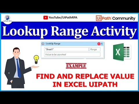 Lookup Range Activity UiPath | Find and Replace Value in Excel UiPath