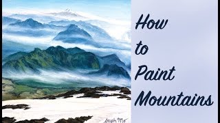 How to Paint Mountains Using Oil Paint