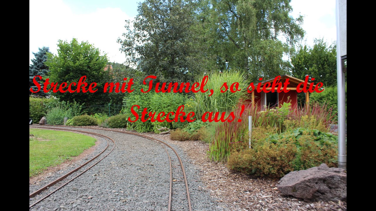 Strecke mit Tunnel | Die Strecke des Dampfbahnclub Namborn 2016